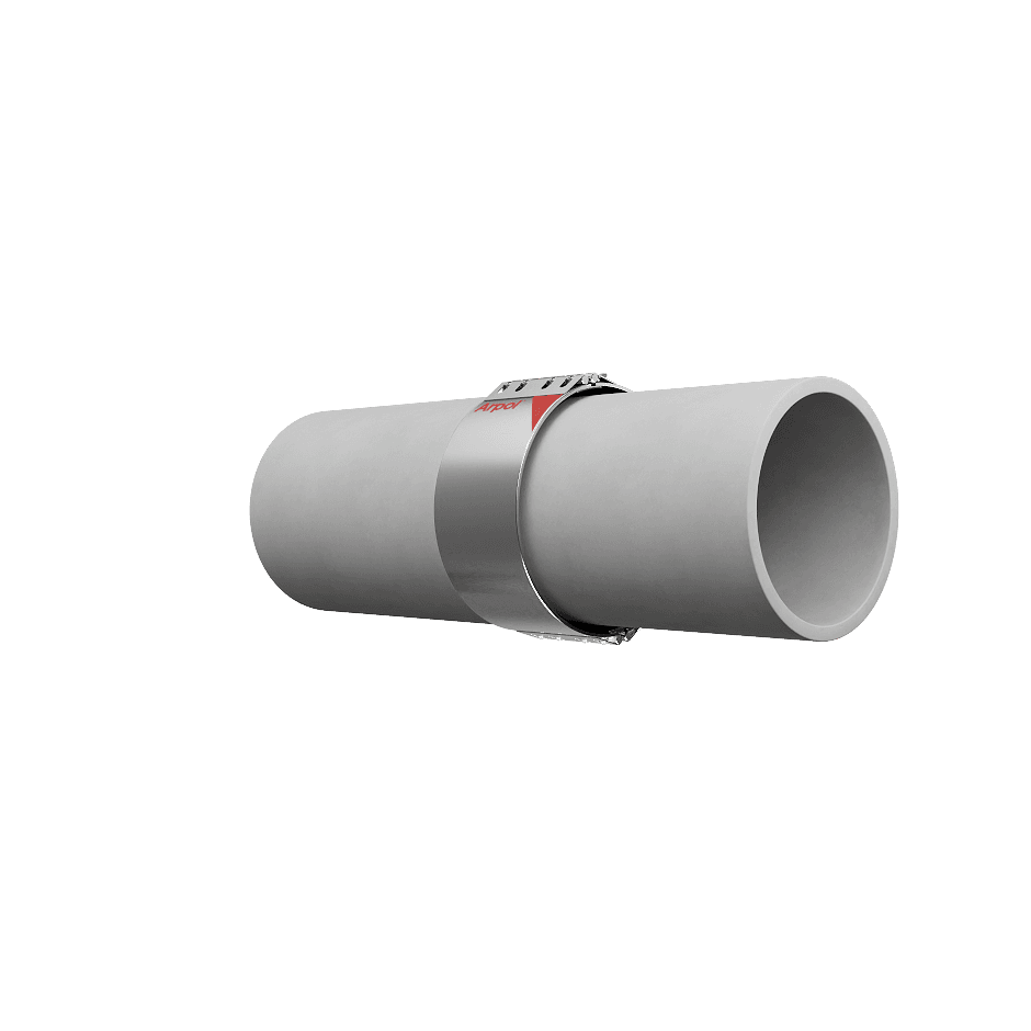 Connect two pipes with different material and different outside diameter